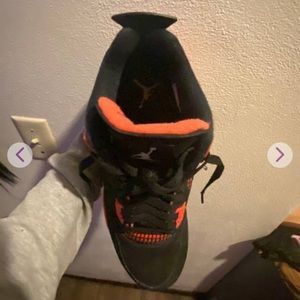 Red and black Nike air Jordan’s